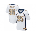 Nike Denver Broncos #95 Derek Wolfe White Men's Stitched NFL New Elite Gold Jersey