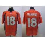 Nike nfl jerseys denver broncos #18 manning orange[elite]