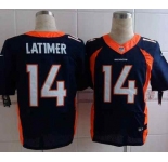 nike nfl jerseys denver broncos #14 latimer blue[new Elite]