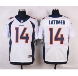 nike nfl jerseys denver broncos #14 latimer white[new Elite]