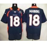 nike nfl jerseys denver broncos #18 manning blue[Elite 50th Patch]