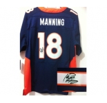 nike nfl jerseys denver broncos #18 manning blue[Elite signature]