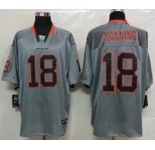 nike nfl jerseys denver broncos #18 manning grey[Elite lights out]