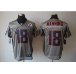 nike nfl jerseys denver broncos #18 manning grey[Elite shadow 50th Patch]