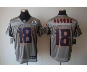 nike nfl jerseys denver broncos #18 manning grey[Elite shadow 50th Patch]