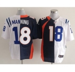nike nfl jerseys denver broncos #18 manning orange-blue-white[Elite split][new]