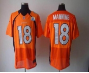 nike nfl jerseys denver broncos #18 manning orange[Elite 50th Patch]