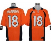 nike nfl jerseys denver broncos #18 manning orange[Elite c patch]