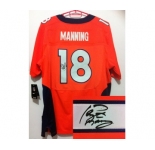 nike nfl jerseys denver broncos #18 manning orange[Elite signature]