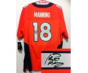 nike nfl jerseys denver broncos #18 manning orange[Elite signature]