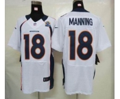 nike nfl jerseys denver broncos #18 manning white[Elite 50th Patch]