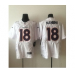 nike nfl jerseys denver broncos #18 peyton manning all white[new Elite]