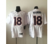 nike nfl jerseys denver broncos #18 peyton manning all white[new Elite]