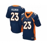 nike nfl jerseys denver broncos #23 ronnie hillman blue[Elite][hillman]