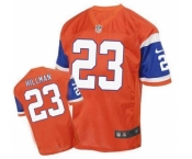 nike nfl jerseys denver broncos #23 ronnie hillman orange[2016 Elite][hillman]
