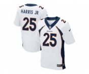 nike nfl jerseys denver broncos #25 harris jr white[Elite]