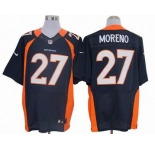 nike nfl jerseys denver broncos #27 moreno blue[Elite]