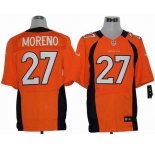 nike nfl jerseys denver broncos #27 moreno orange[elite]