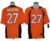 nike nfl jerseys denver broncos #27 moreno orange[elite]