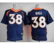 nike nfl jerseys denver broncos #38 ball blue[new Elite]
