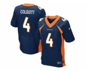 nike nfl jerseys denver broncos #4 britton colquitt blue[Elite]