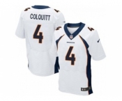 nike nfl jerseys denver broncos #4 britton colquitt white[Elite]