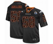 nike nfl jerseys denver broncos #58 miller black[Elite united sideline 50th Patch]
