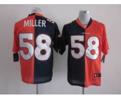 nike nfl jerseys denver broncos #58 miller blue-orange[Elite split]