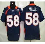 nike nfl jerseys denver broncos #58 miller blue[Elite 50th Patch]