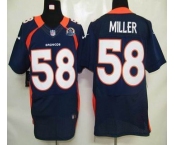 nike nfl jerseys denver broncos #58 miller blue[Elite 50th Patch]