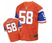 nike nfl jerseys denver broncos #58 miller orange[2016 Elite]