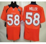 nike nfl jerseys denver broncos #58 miller orange[Elite 50th Patch]