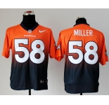 nike nfl jerseys denver broncos #58 von miller orange-blue[Elite drift fashion][second version]