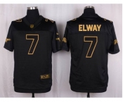 nike nfl jerseys denver broncos #7 john elway black gold collection[Elite]