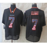 nike nfl jerseys denver broncos #7 john elway black[Elite USA flag fashion]