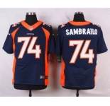 nike nfl jerseys denver broncos #74 sambrailo blue[new Elite]