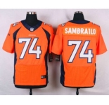 nike nfl jerseys denver broncos #74 sambrailo orange[new Elite]