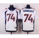 nike nfl jerseys denver broncos #74 sambrailo white[new Elite]