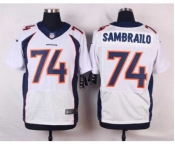 nike nfl jerseys denver broncos #74 sambrailo white[new Elite]