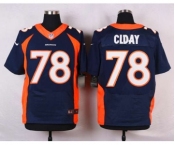 nike nfl jerseys denver broncos #78 clady blue[new Elite]