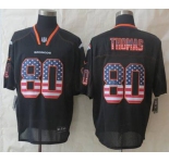nike nfl jerseys denver broncos #80 thomas black[Elite USA flag fashion]