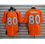 nike nfl jerseys denver broncos #80 thomas orange[elite]