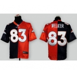 nike nfl jerseys denver broncos #83 welker orange-blue[Elite split]