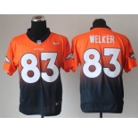 nike nfl jerseys denver broncos #83 wes welker orange-blue[Elite drift fashion][second version]