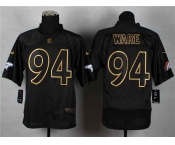 nike nfl jerseys denver broncos #94 ware black[Elite gold lettering fashion]