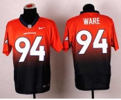 nike nfl jerseys denver broncos #94 ware orange-blue[Elite drift fashion][second version]