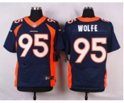 nike nfl jerseys denver broncos #95 wolfe blue[new Elite]