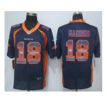 2015 new nike denver broncos #18 manning navy blue strobe jerseys[limited]