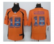 2015 new nike denver broncos #18 manning orange strobe jerseys[limited]
