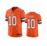 Denver Broncos #10 Jerry Jeudy Color Rush Limited Orange Jersey